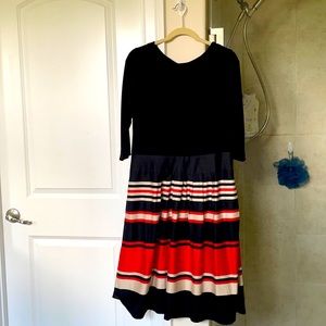 Lovely black white and red dress